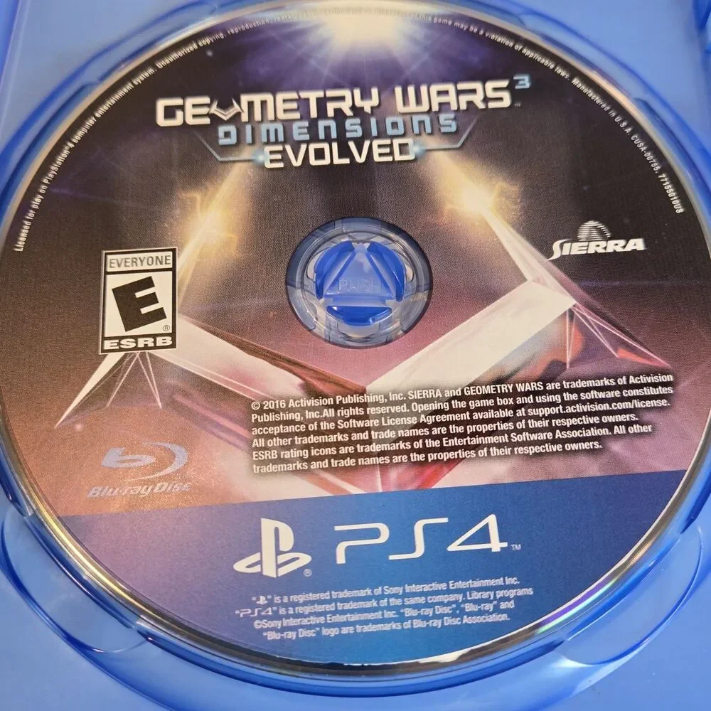 Geometry Wars 3: Dimensions Evolved (Sony PlayStation 4, 2016) PS4 Case & Game